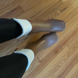 Chloe Brown and Cream Leather Ankle Boots